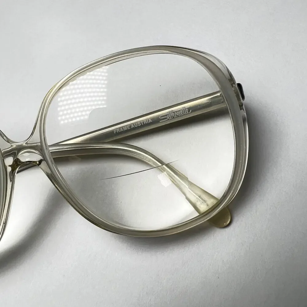 SILHOUETTE M1014 C565 Transparent eyeglasses sunglasses vintage ONLY FRAME